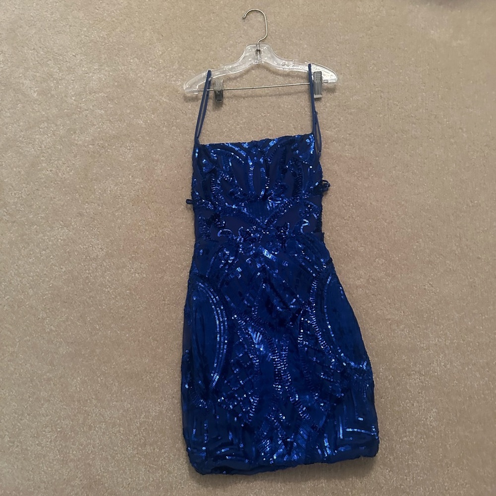 Blue homecoming dress